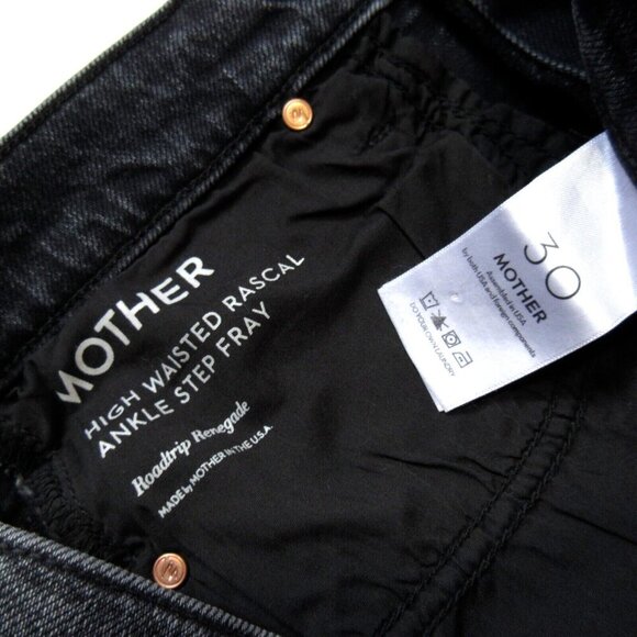 NWT Mother The Rascal Ankle Step Fray in Roadtrip Renegade Straight Jeans 30 - Picture 4 of 7